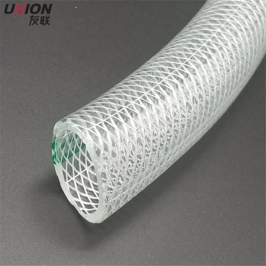 Braided PVC Hose, PVC Transparent Hose, Non-toxic Plastic Fibre Reinforced Tube