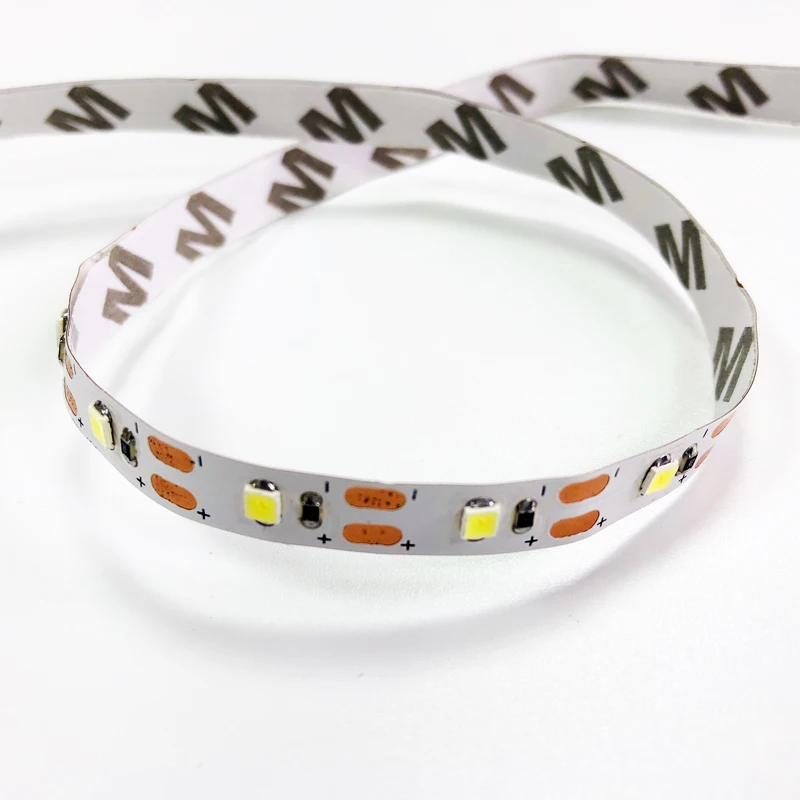 
8mm Width PCB SMD2835 5V 60led per meter LED flex strip light IP20 white warm white led Flexible strip light indoor lighting 