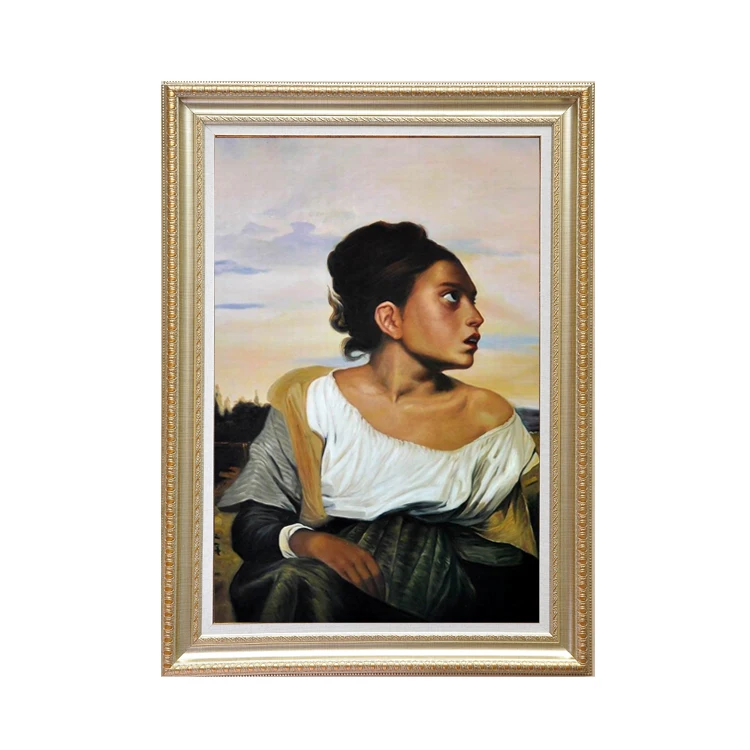 Museum Quality Classical Girls Body Painting Portrait Wall Art