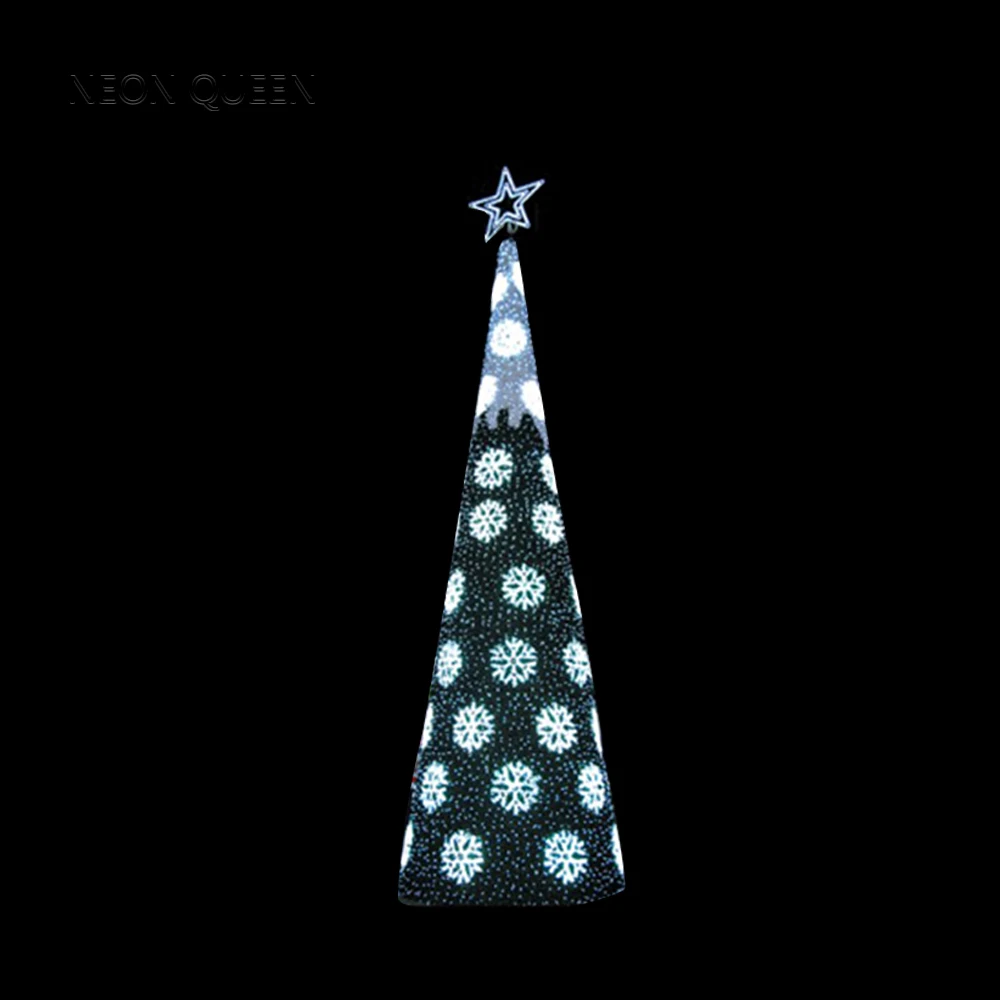 Giant H:6M wholesale outdoor 3d motif holiday led lighting Christmas ball tree