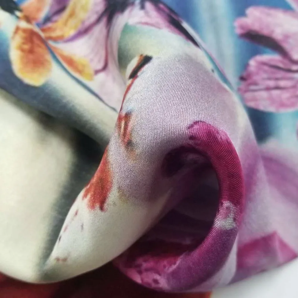 2018 hot sell 12 MM Digital Printing Silk Fabric