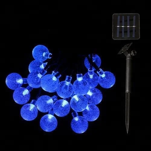 Evermore Home Garden Wedding  3D Decoration Fireworks Crystal Magic Ball Bubble Battery Solar Powered Led String Lights