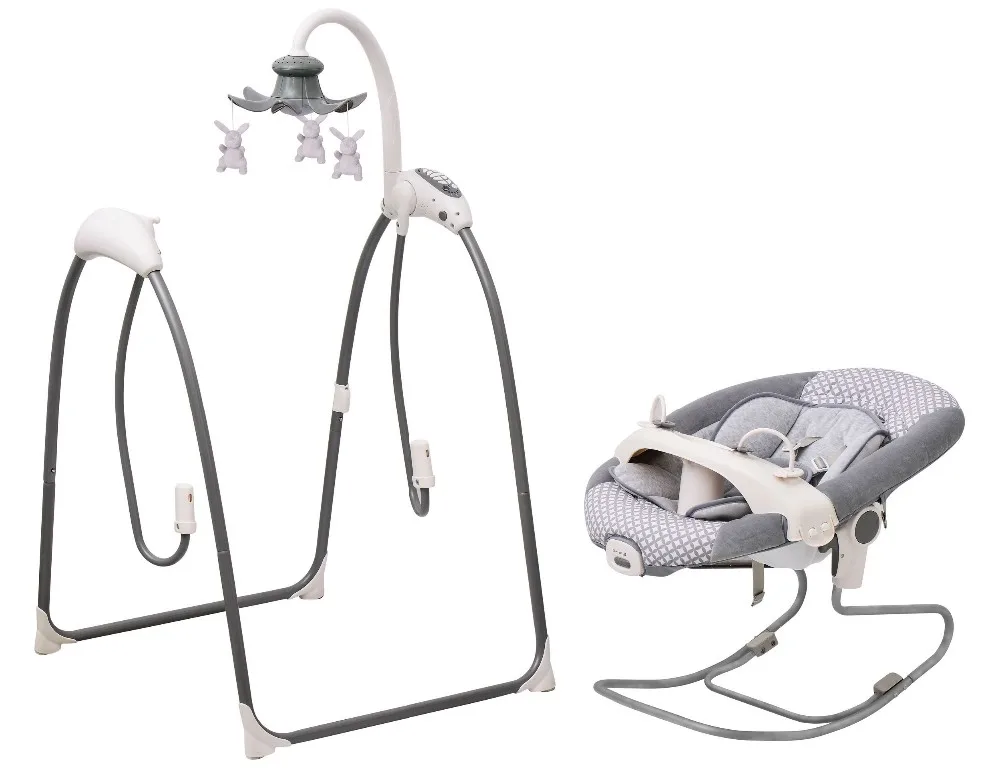 Factory OEM 2 in 1 Electric Cradle Baby Swing Cradle/ Baby Bouncer for Newborn Baby