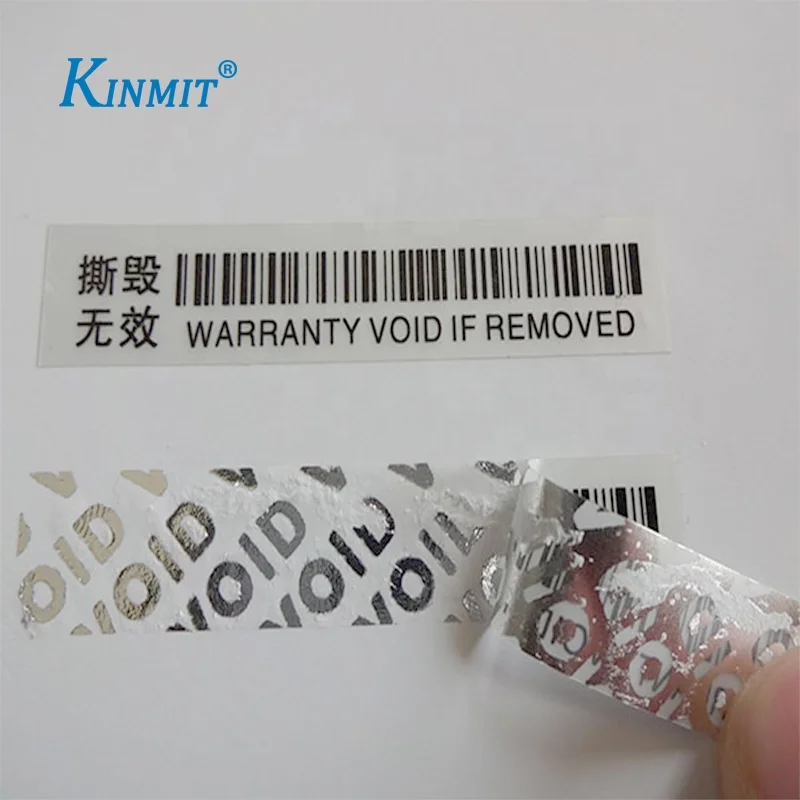Warranty Custom Waterproof Security VOID Label Sticker