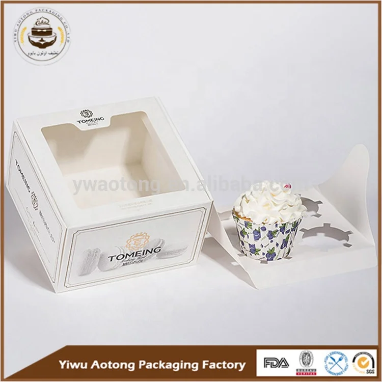 Promotional Cake Box With Handle With Logo Printing