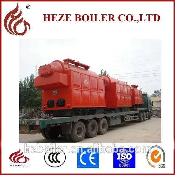 Biomass fuel fired steam boiler outlet DZH moving grate steam boiler for sale