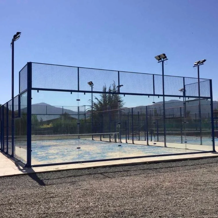 Factory Price Assembled Hot Sale Indoor Or Outdoor Panoramic Padel Tennis Court For Sports