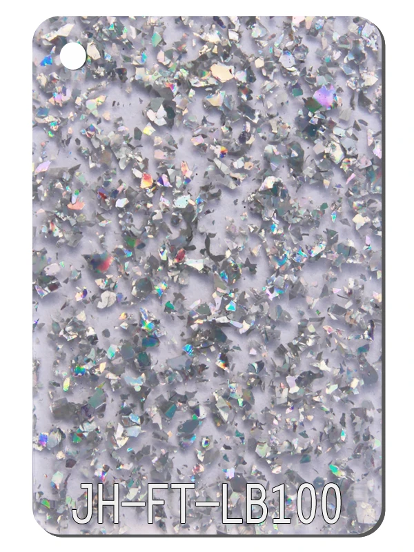 Astari High Reflective Glass Customized Thickness Glass Pebble Acrylic Gold Glitter Sheet