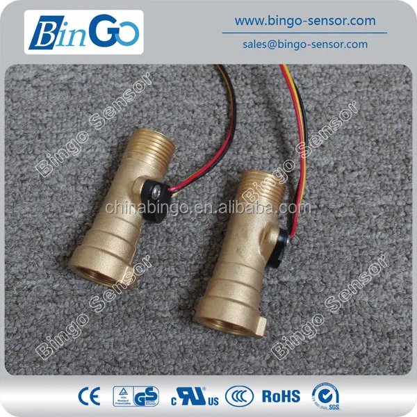 Быстрое соединение латунь датчик потока, масса датчика расхода воды для подогревателя воды
