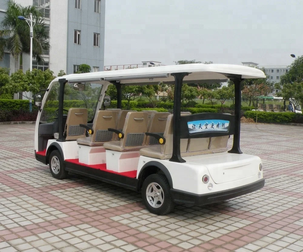 Chinese 4 wheel elegant big power passenger electric shuttle bus