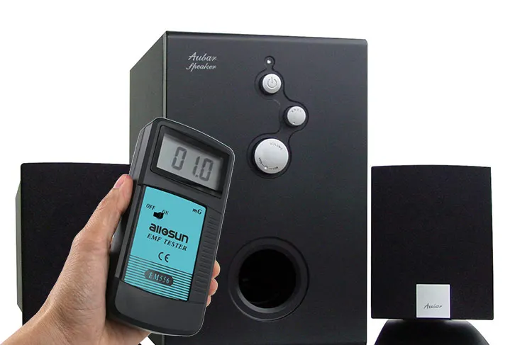 Ручной цифровой дозиметр allosun EM556 EMF для измерения электромагнитного поля, детектор электромагнитных волн