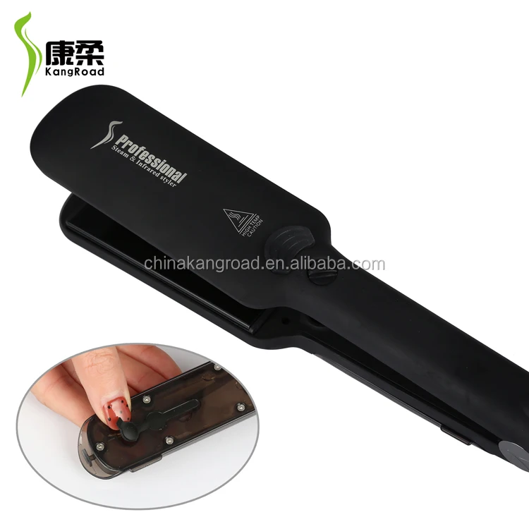 Professional Steam Styler Hair Straightener Infrared Private Label Flat Iron Customer flat irons