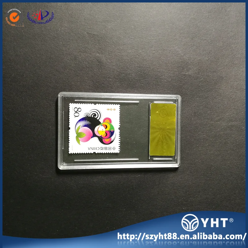 
Customized new designed OEM transparent acrylic Stamp Display Slabs 