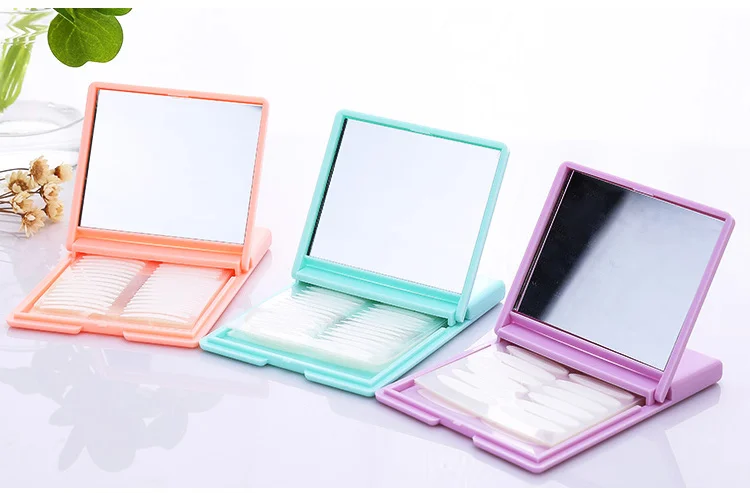 Косметика для макияжа, инструмент для красоты глаз, невидимая водонепроницаемая лента для глаз, двойная лента для век с зеркалом