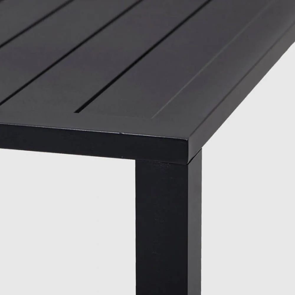 Rio Patio Powder Coated Aluminum Frame with a Slated Top Dining Table