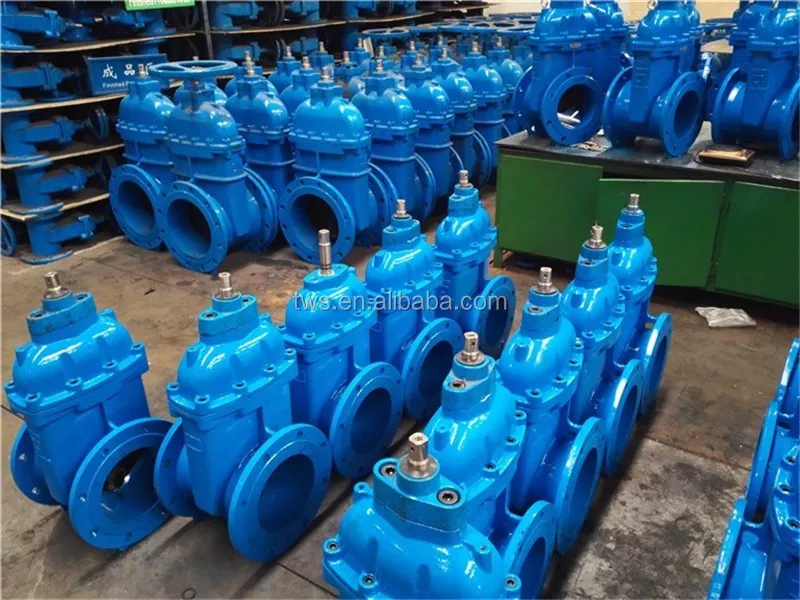 Non-rising stem Resilient flanged gate valve