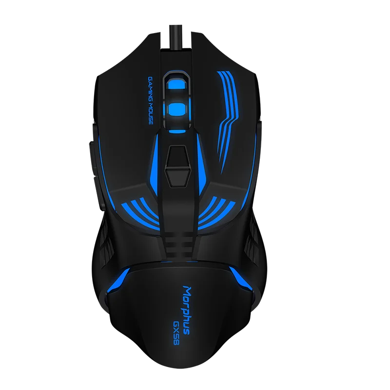 Aikun GX58 Programmable Optical Gaming Mouse  2400DPI led light