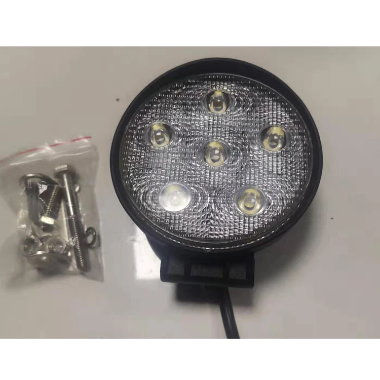 
Affordable 18W 6000K 1200ml 12 Volt Round Shape Truck Mounted LED Work Lights 