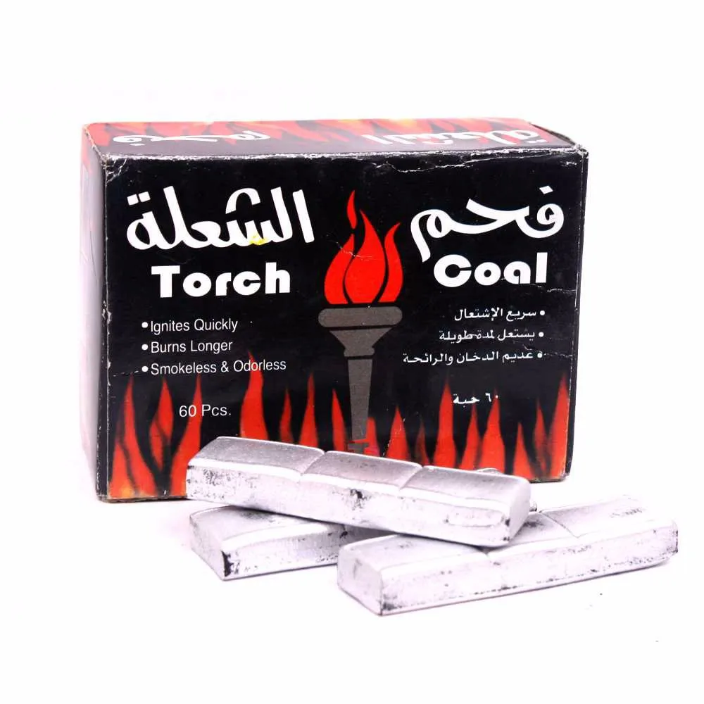 Pure bamboo Flame Silver Bamboo Hookah Shisha Charcoal Torch Coal