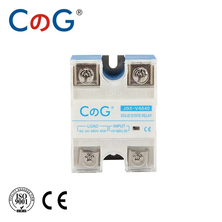 Фабрика Китая CG SSR-40VA 40A 220 V ССР резистивный Тип твердотельные реле