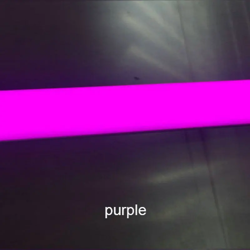 multi purple rgb decorative fluorescent led tube color