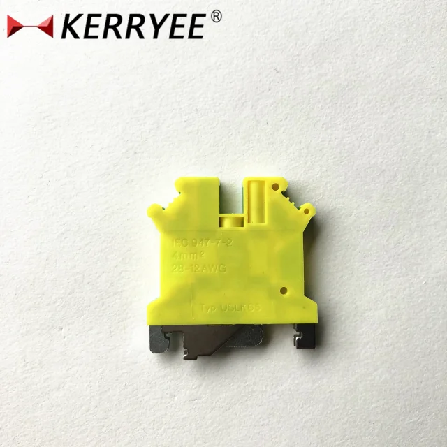 4mm wire range SLKG5/4 grounding din rail terminal block