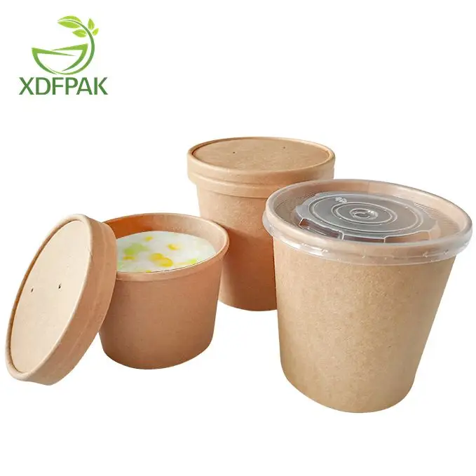 8oz 12oz 16oz 26oz 32oz disposable paper soup cups with lids