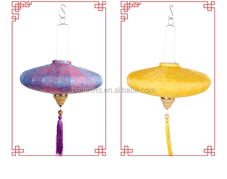 Classic Chinese Style Round-Shape Silk Lanterns