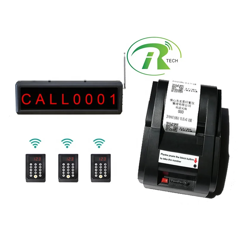 Hot Simple queue ticket dispenser_LED counter display_Callpads_simple queue management system for bank/for clinic