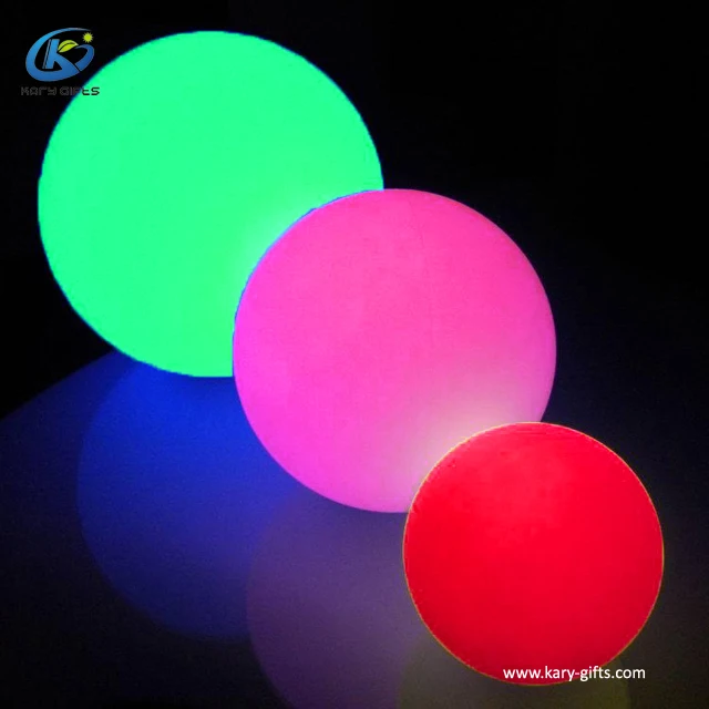 Outdoor waterproof floating light up ball led illuminated toy ball