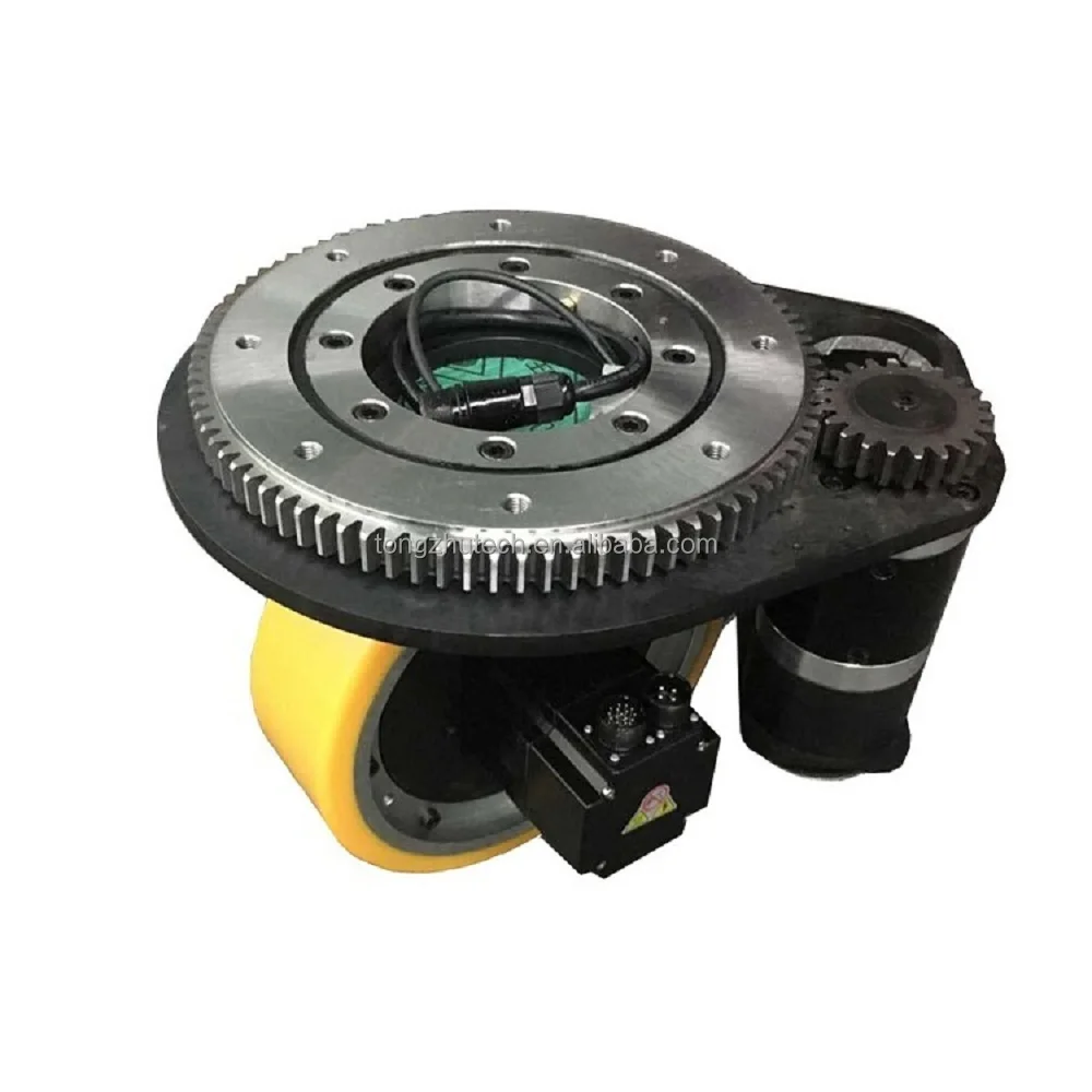 TZBOT 750w Brushless Drive Unit AGV Steering Wheel AGV Subassembly with AC Servo Motor