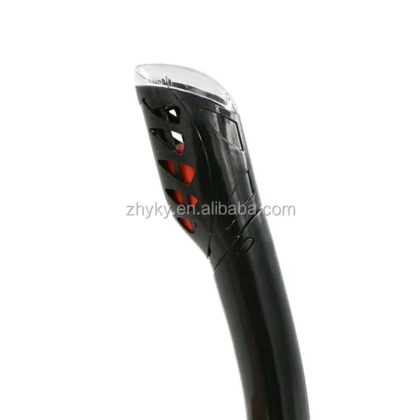 Dry Snorkel with Silicone Mouthpiece/ Purge Valve for Snorkeling and Scuba Diving | multi colors ZHY198