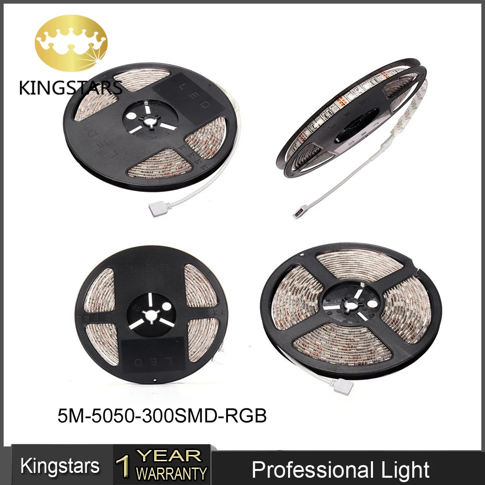 Водонепроницаемая светодиодная лента Kingstars 14 4 Вт 5050 SMD + 44 клавиши ИК-пульт адаптер 12 В 5 А м rgb