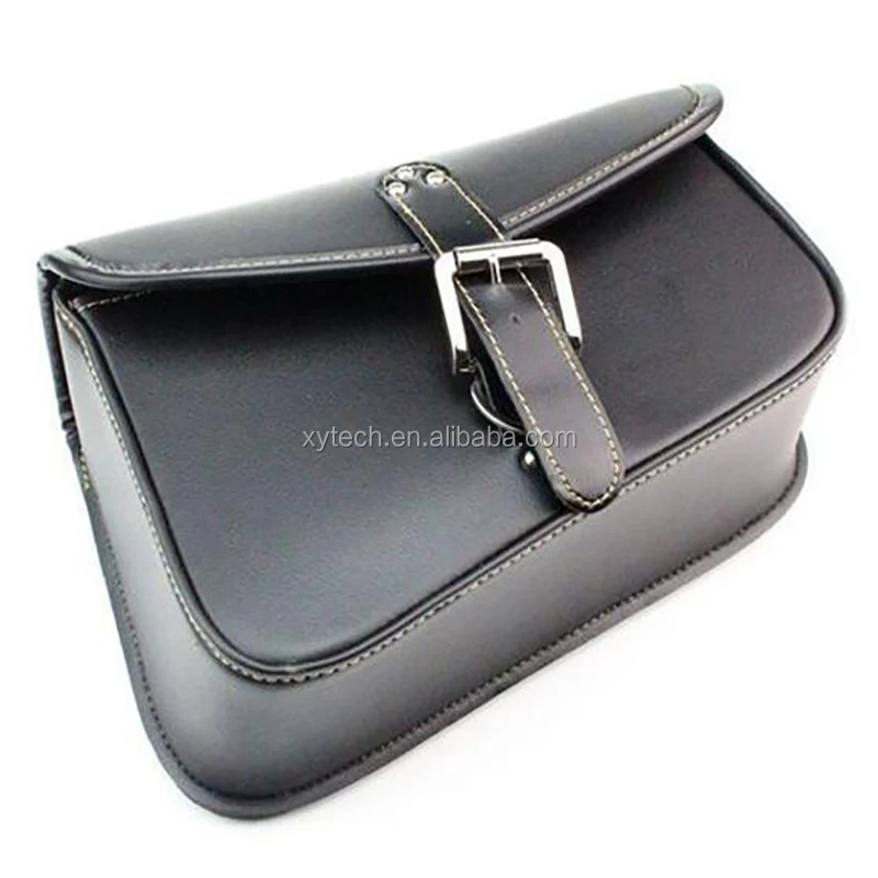 Motorcycle PU Leather Saddlebags Saddle Swingarm Bag Left Right Side Tool Bags Triangle Bag