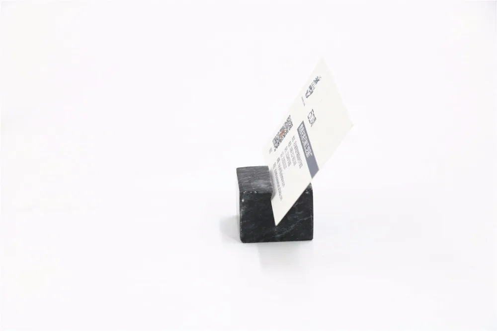 Hot selling New Design Natural Marble Business Card Clip / business name card holder