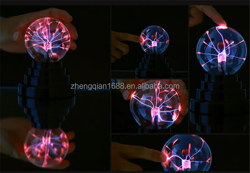 3 4 5 6 8 inch USB Plasma Ball, Magic Ball, led light magic spinning ball