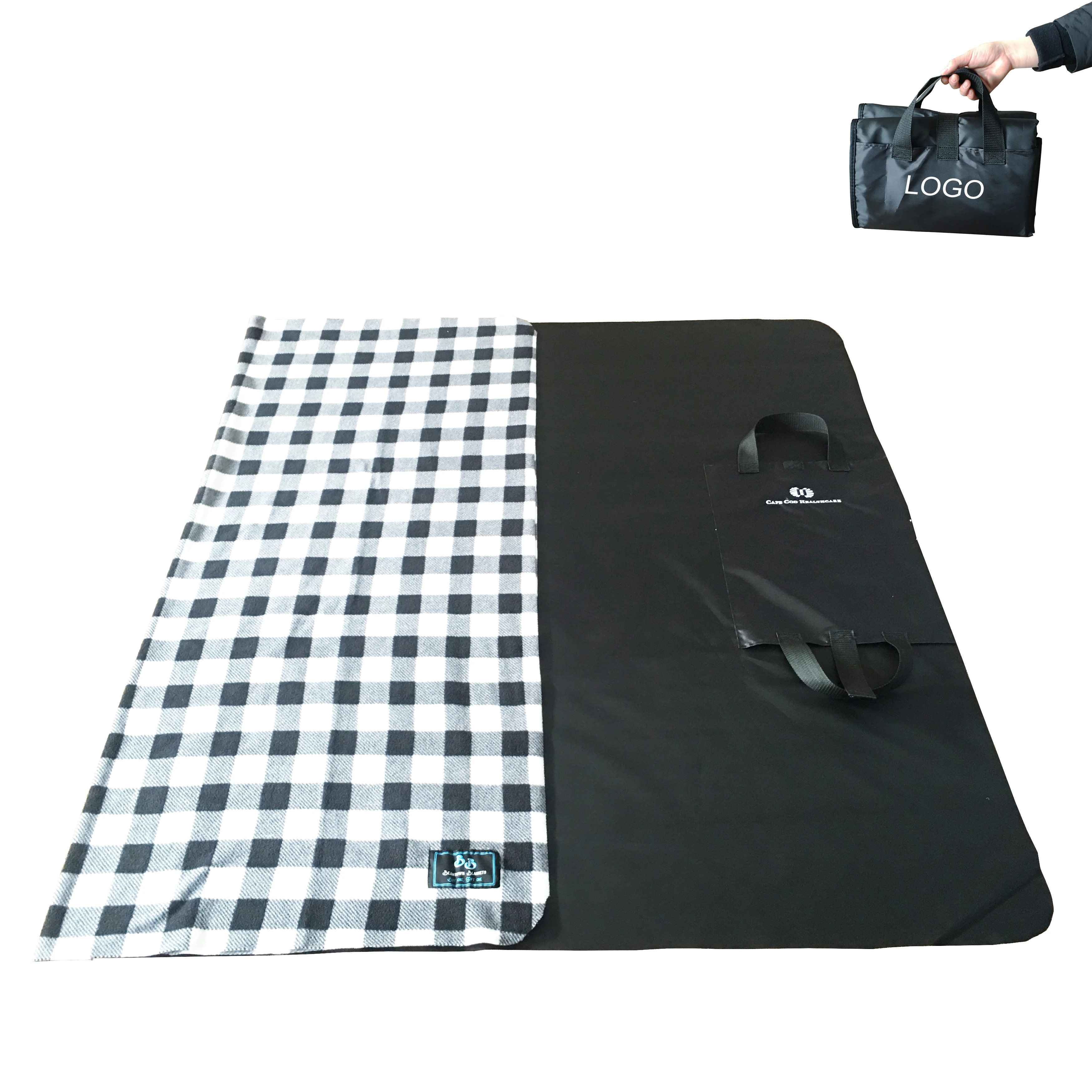 Оптовая продажа, водонепроницаемые уличные складные одеяла для пикника, одеяло для стадиона