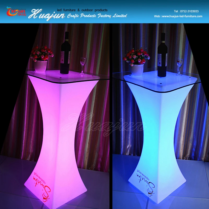 
2021 New 16 color change led light up table and chair cube party furniture rechargeable &led furniture 