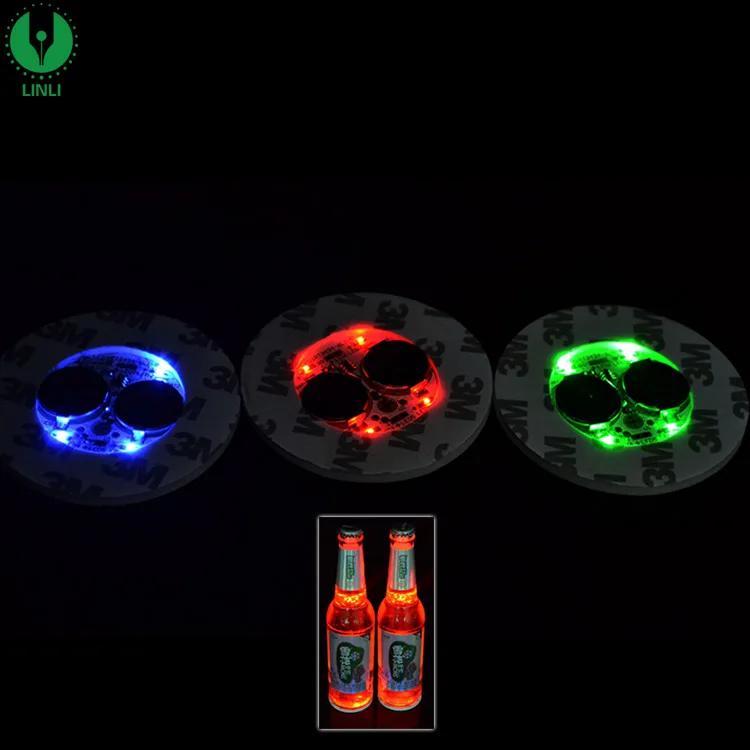Mini Beer Festival Decoration Multicolor Led illumination Bottle Sticker With Slogan