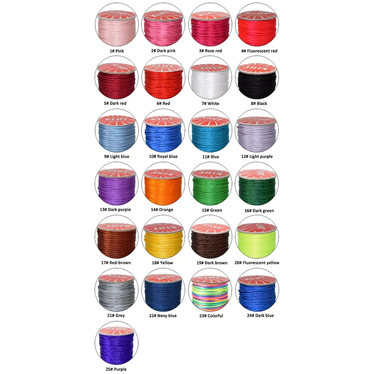 Factory direct No.6 150g Korean silk thread nylon thread for weaving Chinese knot bracelet