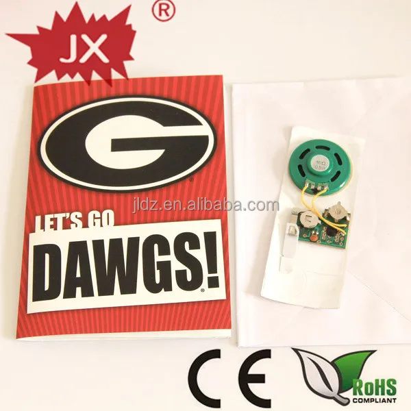 Mini greeting card voice recorder module