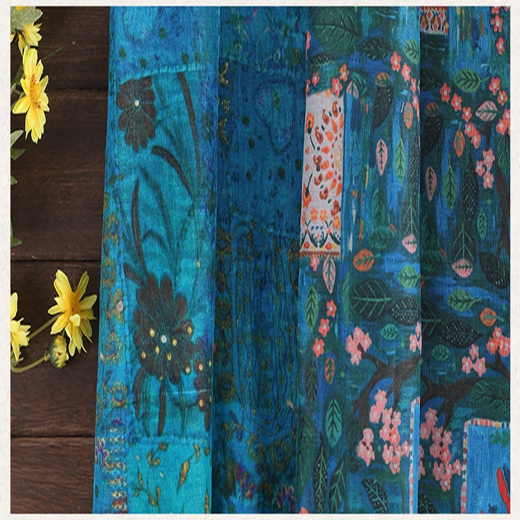 Cost-effective Complete production line Custom European Elephant Printing Cotton Twill Fabric