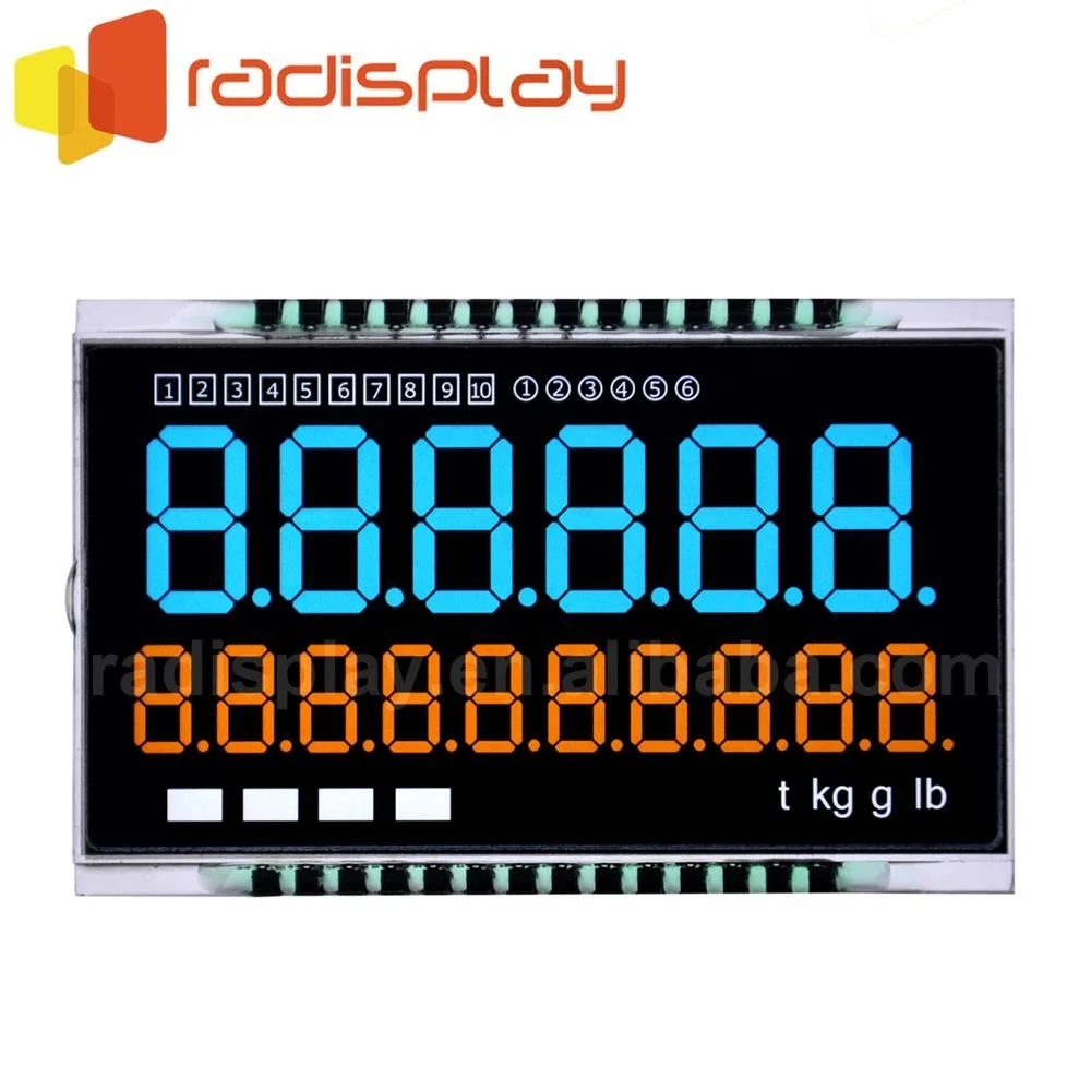 
Customised VATN 7 Segment Weight Lcd Display 