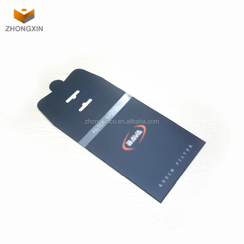 Custom Foldable Thin Storage Box Cardboard Box Credit Card Tempered Glass Screen Protector Paper Packaging Box