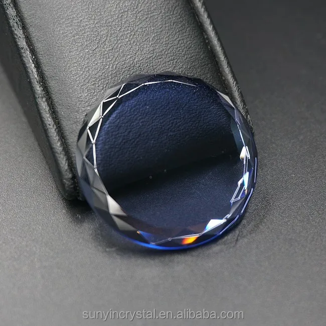 
Fine Design Blue Or Customized High Optical Production Rate Jewerly Sapphire Crystal Glass For Anniversary 