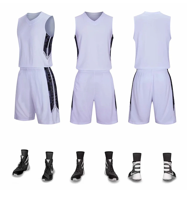 2022 High Quality Design Mesh Breathable Basketball Jersey Uniform Sets