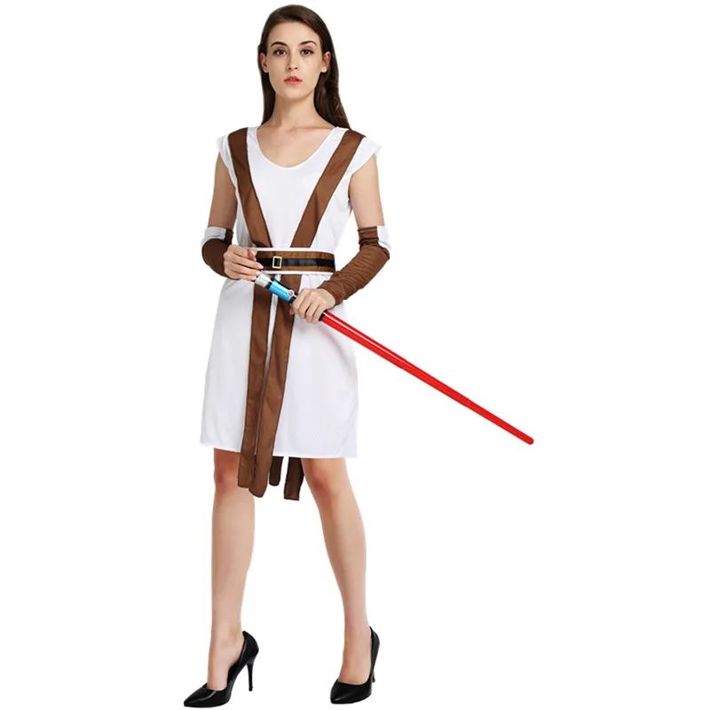 HOME brand Anime cosplay jedi knight costume for sale length 163 cm, waistline 85-120cm, chest 90-120cm