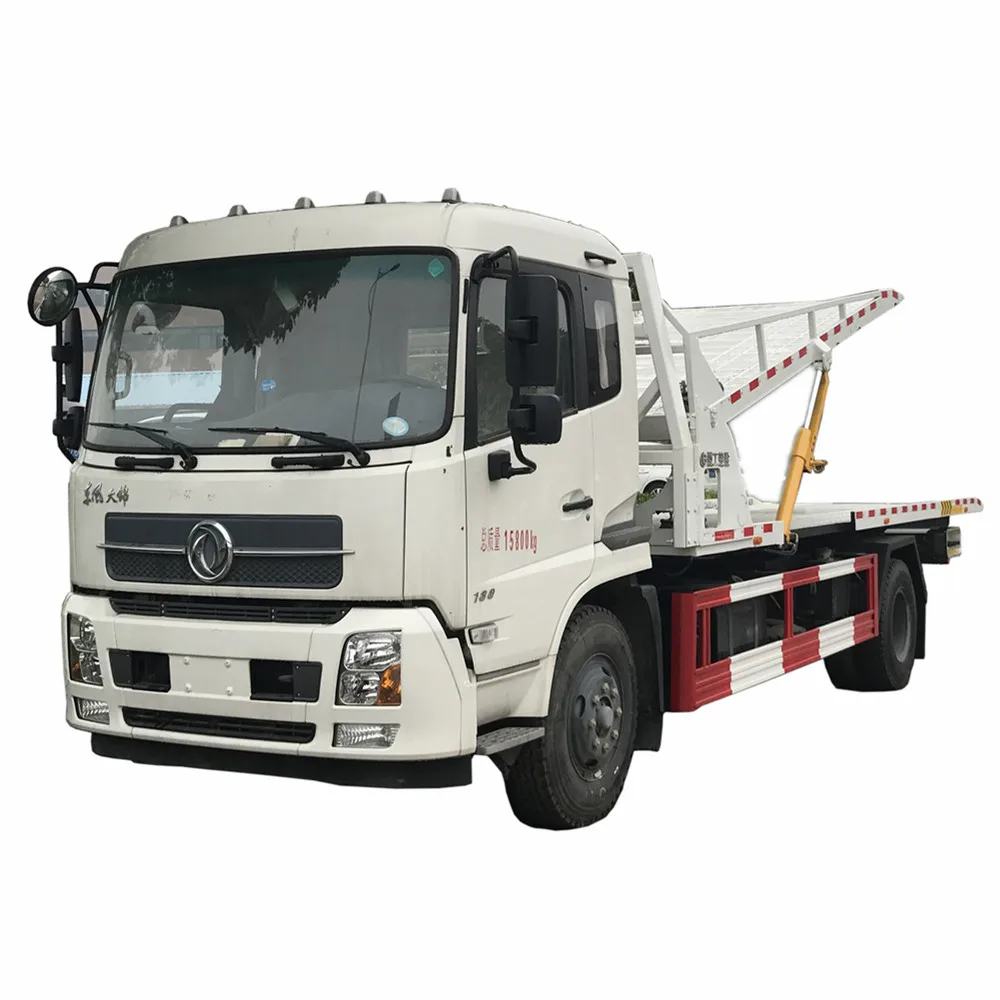Dongfeng 6 колес 5 т 8 тонн эвакуатор буксировочный грузовик 3 автомобили ремонт дороги эвакуатор грузовик