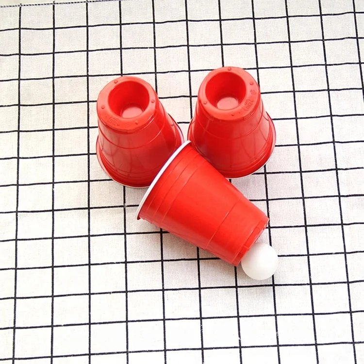 Красные чашки для игр, чашка для пива и понга, 16 унций, 22 чашки + 2 набора мячей для пинг-понга для бара