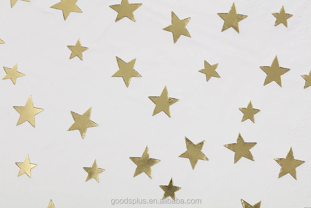 Hot sales star Foil  Items with party paper plate